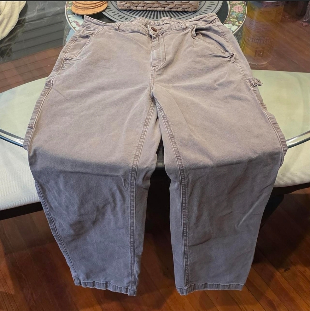 American Eagle Outfitters Women's Light Brown Carpenter Pants
